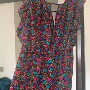 Date night mini dress slit in back